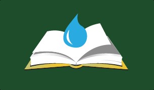 Image of drop of water falling on book